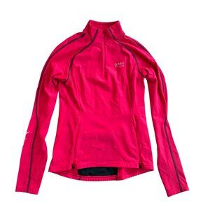 Gore Bike Wear half zip cycling jacket women's M medium magenta pink top